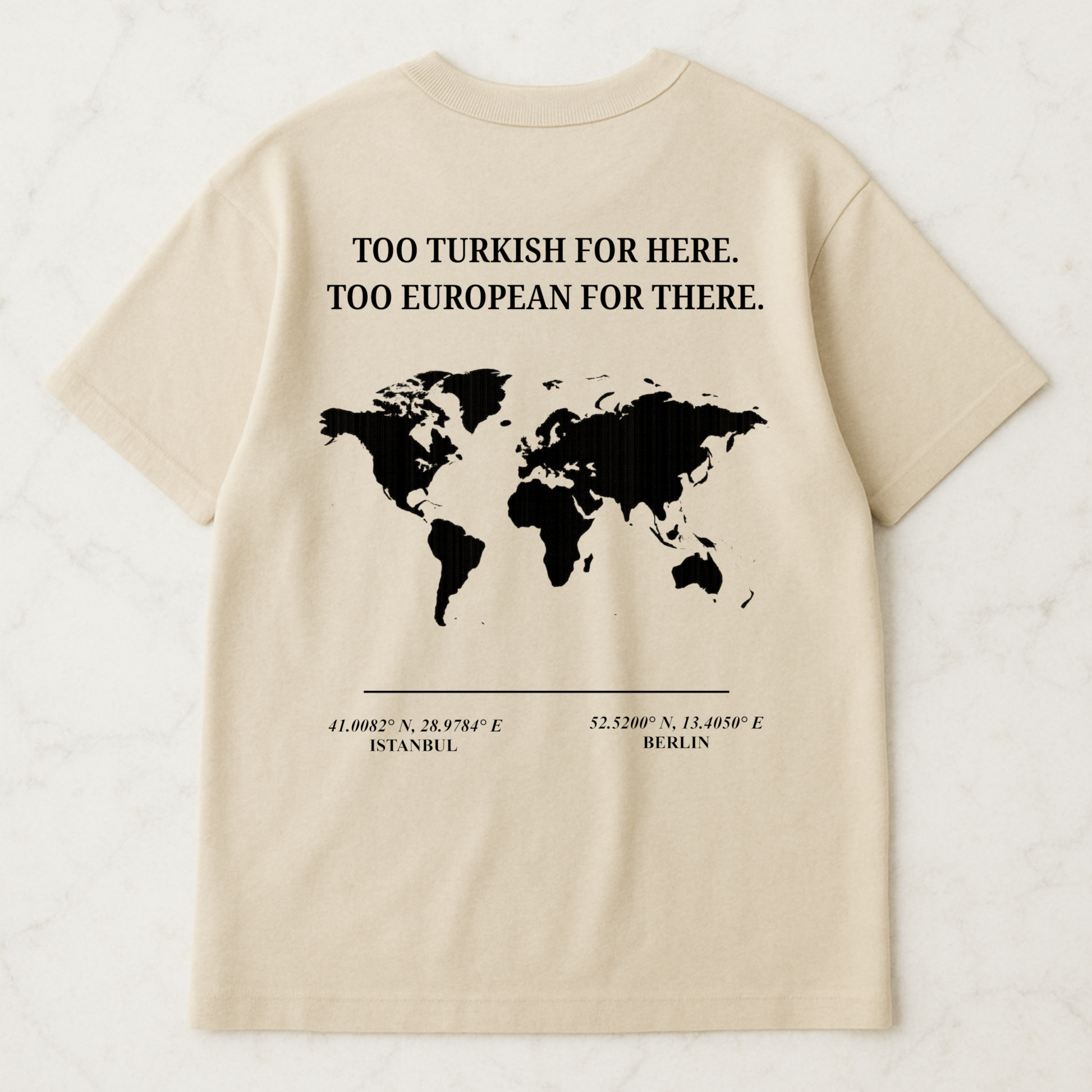 ARADA T-Shirt – “Çok Türk, çok Avrupalı.” Backprint