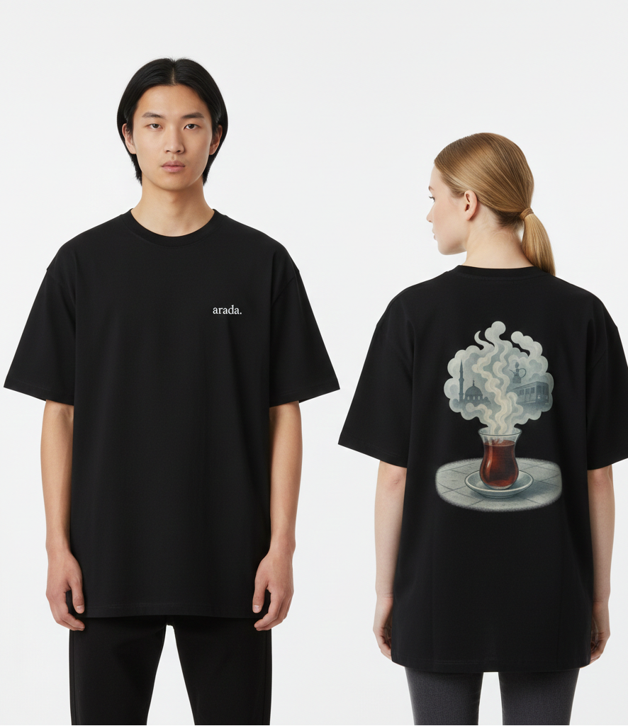 ARADA T-Shirt – “CAY” Backprint siyah