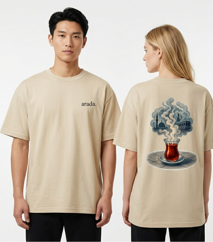 ARADA T-Shirt – “CAY” Backprint bej