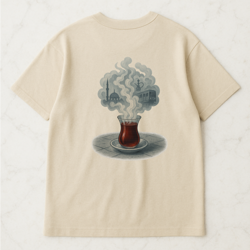 ARADA T-Shirt – “CAY” Backprint bej