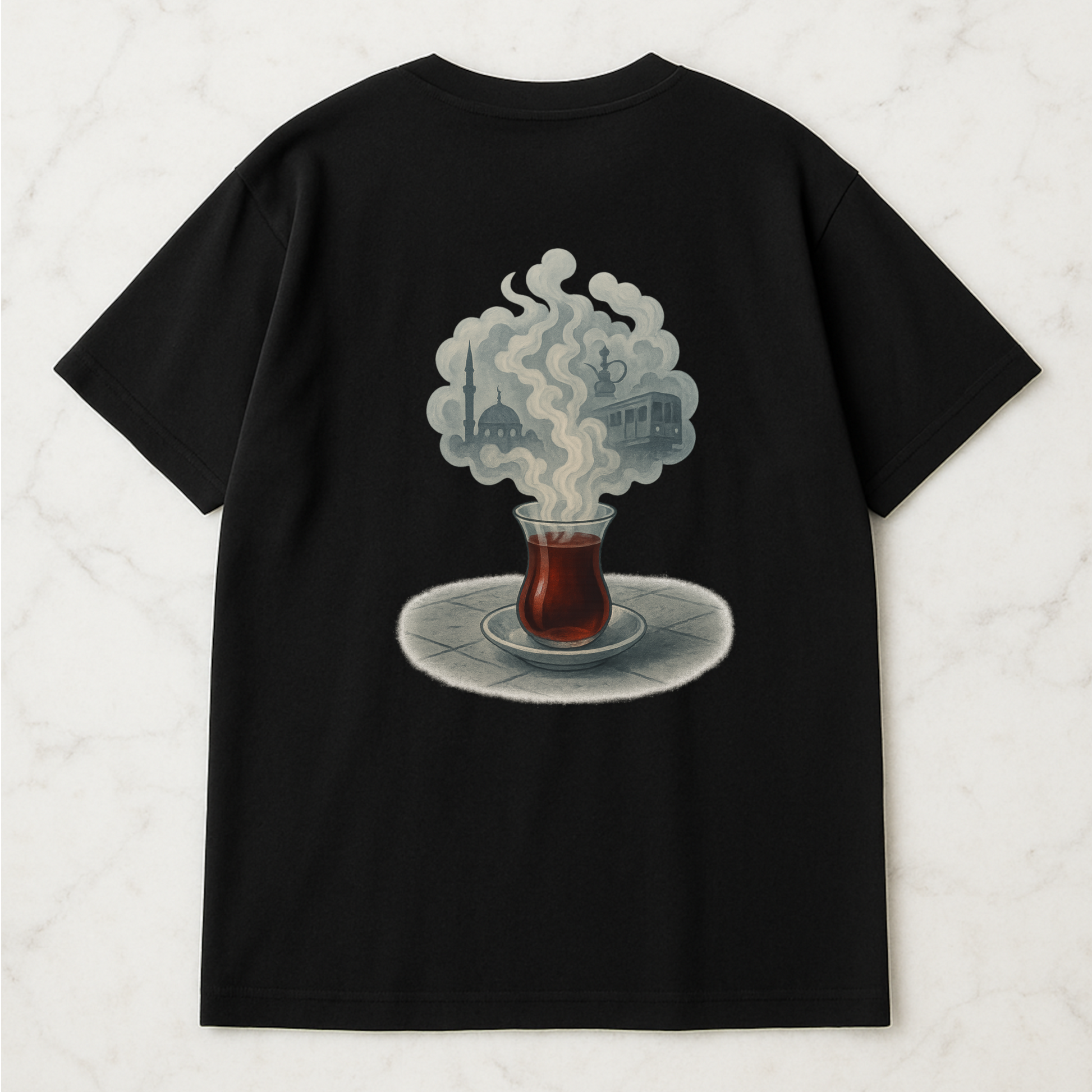 ARADA T-Shirt – “CAY” Backprint siyah
