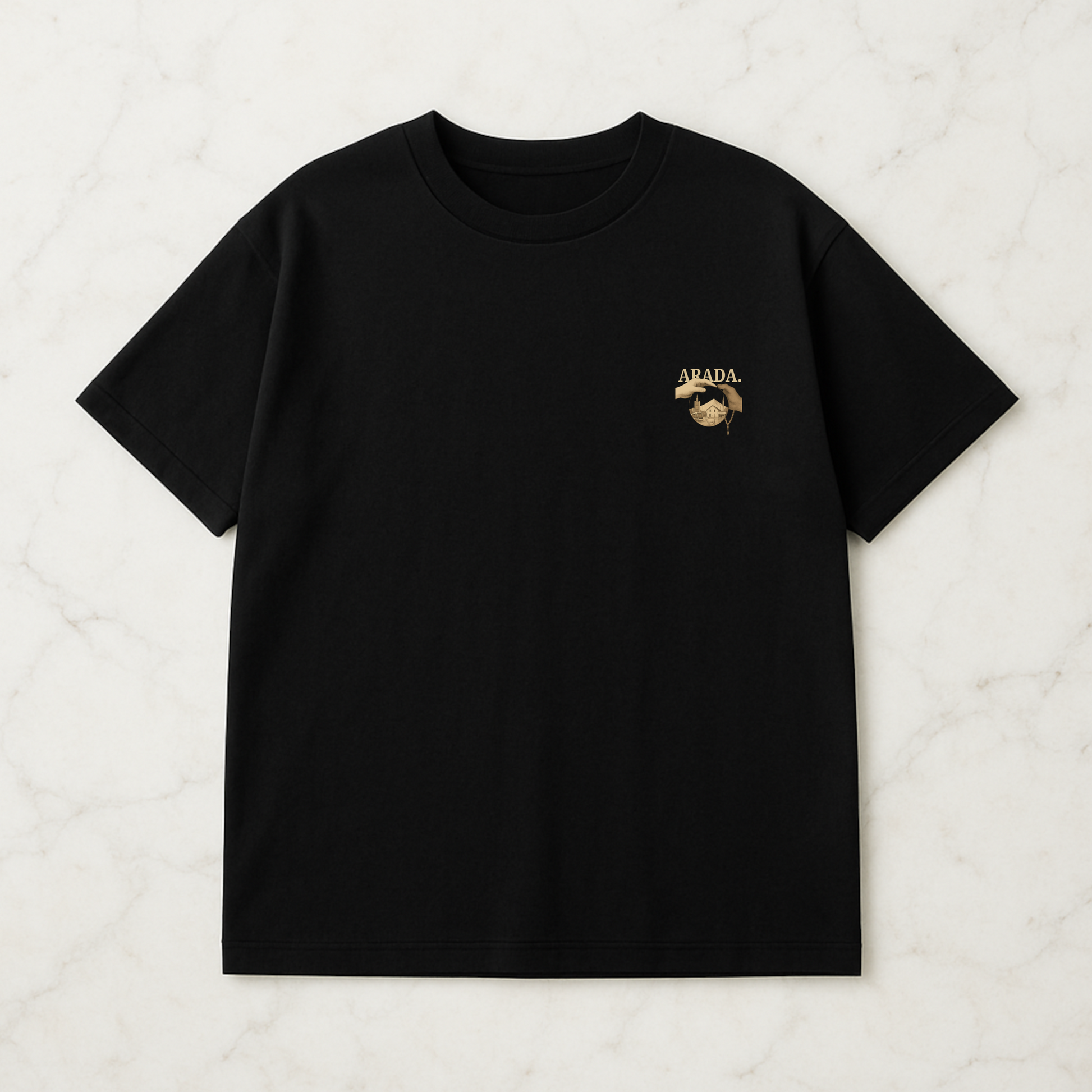 ARADA T-Shirt – “Kültürler Arasında.” Backprint siyah
