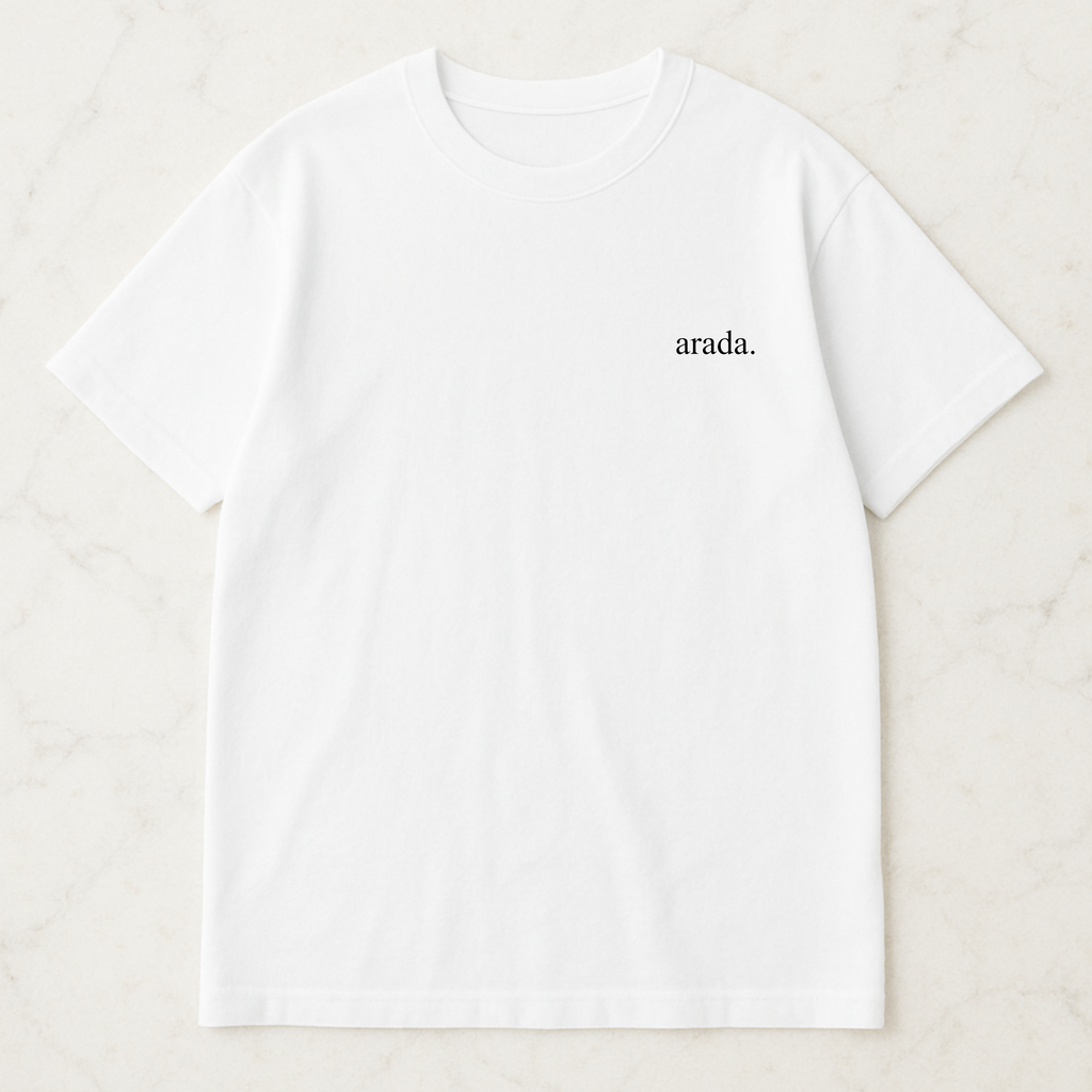 ARADA Tee – „CAY” Backprint Weiß